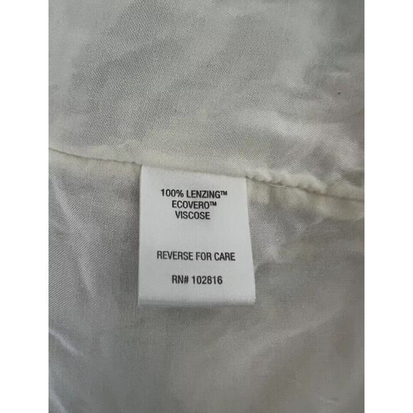 Garnet Hill Wrap Dress Floral Maxi Womens Size 0 Leaf Print Sleeveless - Picture 6 of 7